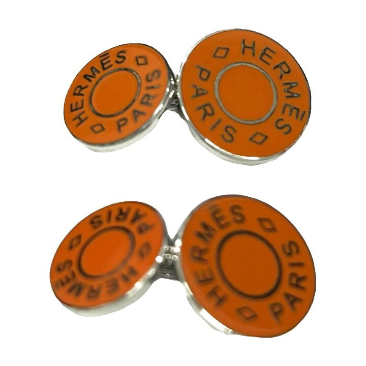 楽天市場】HERMES エルメス セリエ リコル2 ロゴチェーン オレンジ  