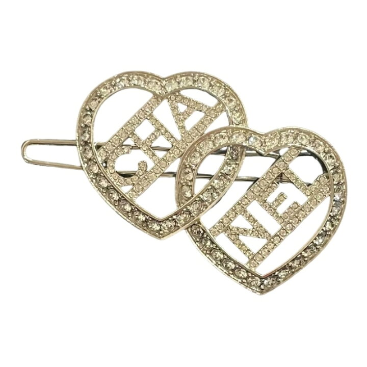 楽天市場】CHANEL シャネル ダブルハート バレッタ ABB671 B14145  