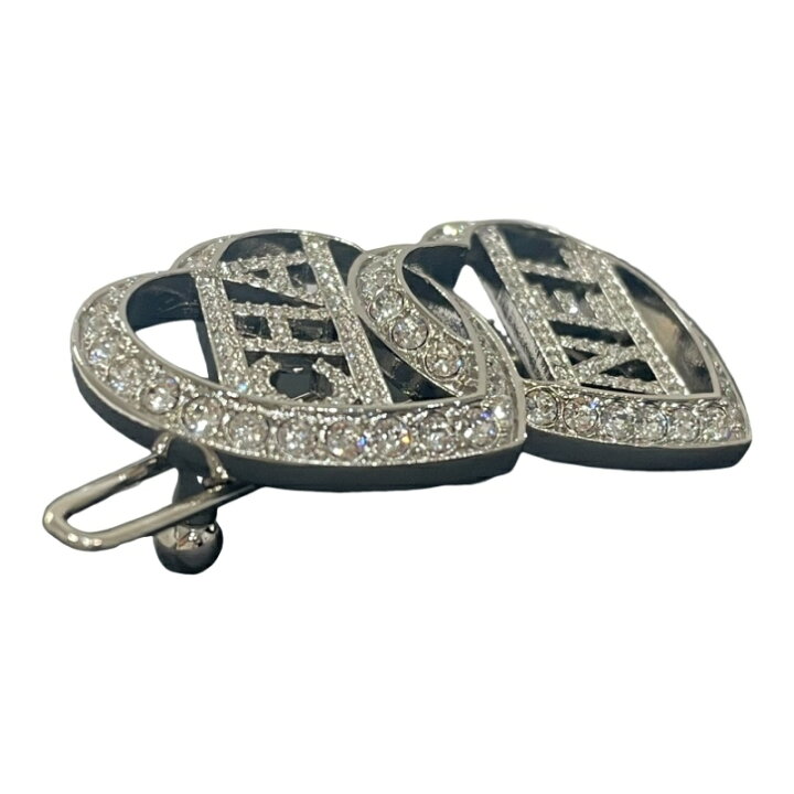 楽天市場】CHANEL シャネル ダブルハート バレッタ ABB671 B14145  