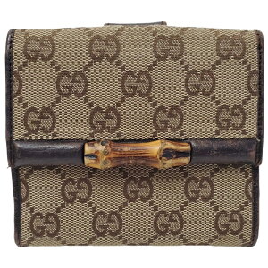 グッチ(GUCCI) バンブー(bamboo) 中古 レディース二つ折り財布 | 通販 