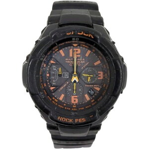 CASIO MASTER OF G グラビティマスター GW-3000B-1AJF ソーラー電波クォーツ ブラック×オレンジ文字盤 未稼働品 【ジャンク品】 12509R9