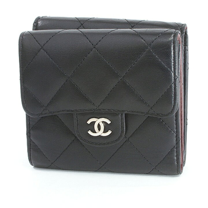 楽天市場】◇ミウラ◇シャネル CHANEL Wホック コンパクト ウォレット 