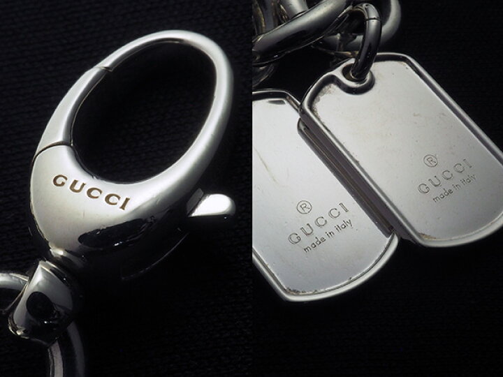 楽天市場】◇ミウラ◇グッチ GUCCI ドッグタグ ダブルタグ チェーン 