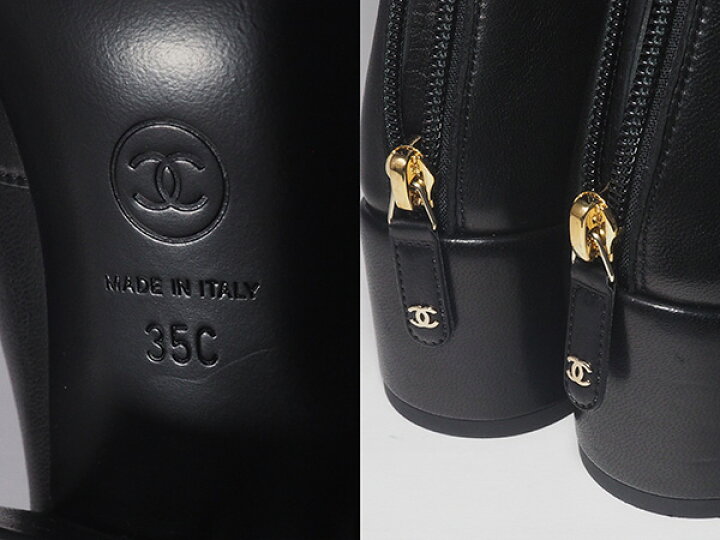 楽天市場】◇ミウラ◇シャネル CHANEL ラムスキン アンクルブーツ 