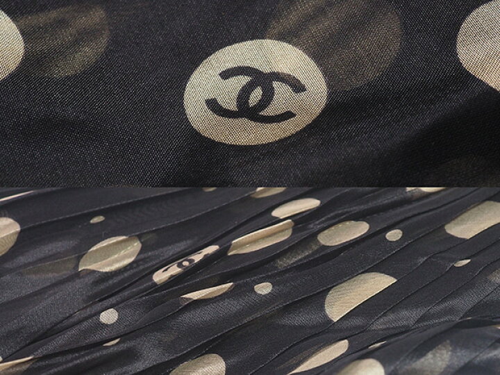 楽天市場】◇ミウラ◇シャネル CHANEL ココマーク ドット プリーツ 