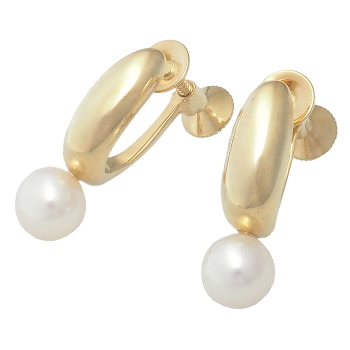 楽天市場】◇ミウラ◇ ミキモト MIKIMOTO パール/6mm イヤリング K18YG 