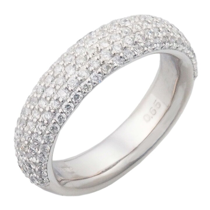 楽天市場】◇ミウラ◇ パヴェダイヤモンド/0.65ct リング 10号 K18WG 