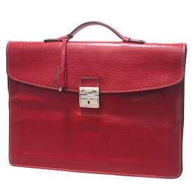 ◆ミウラ◆ マリネッラ E.MARINELLA ソットブラッチョ 折り畳み式 ブリーフケース レッド レザー【中古】【smtb-TD】【saitama】
