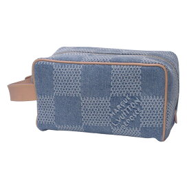 ◆ミウラ◆ ルイ・ヴィトン LOUIS VUITTON ロッカー ドップキット ハンドバッグ N40753 ブルー ダミエ・デニム【中古】【smtb-TD】【saitama】