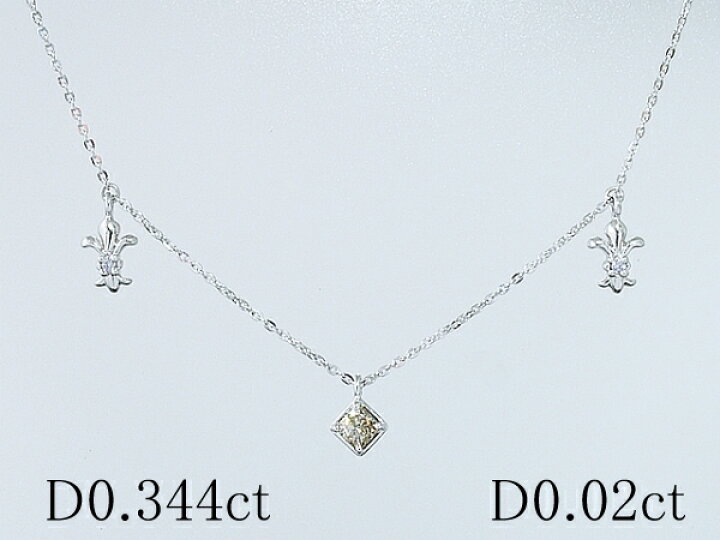 楽天市場】ダイヤモンド/0.344ct・0.02ct プラチナ プチ ネックレス 