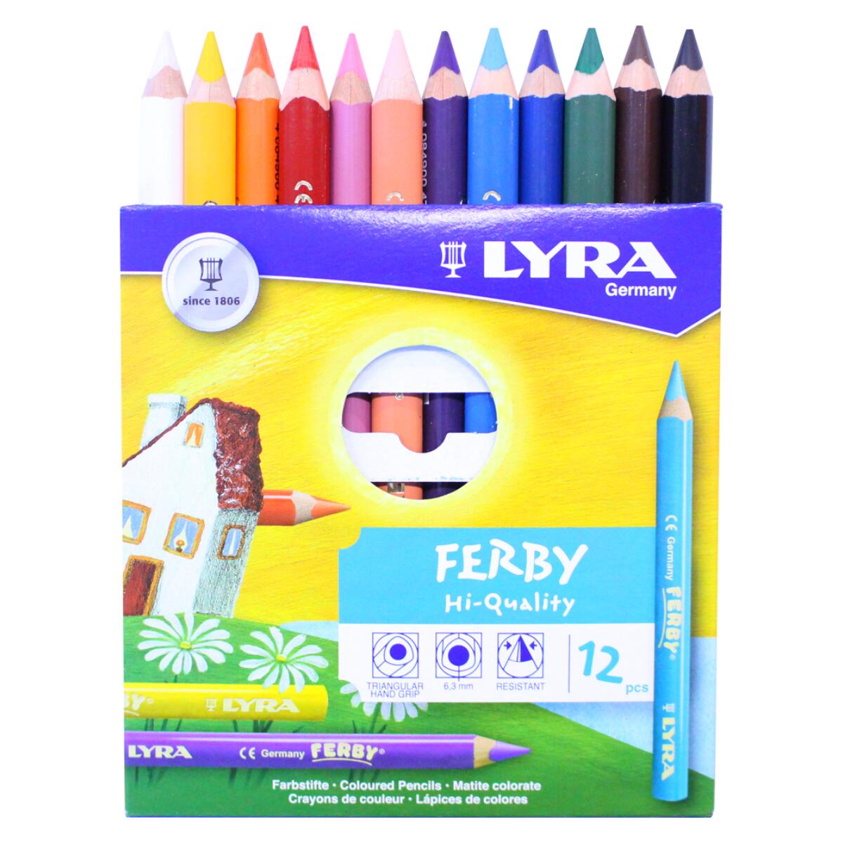 プリント学習にも しっかり握れる12色の色鉛筆 ファルビーいろえんぴつ12本セット 信頼 日本メーカー新品
