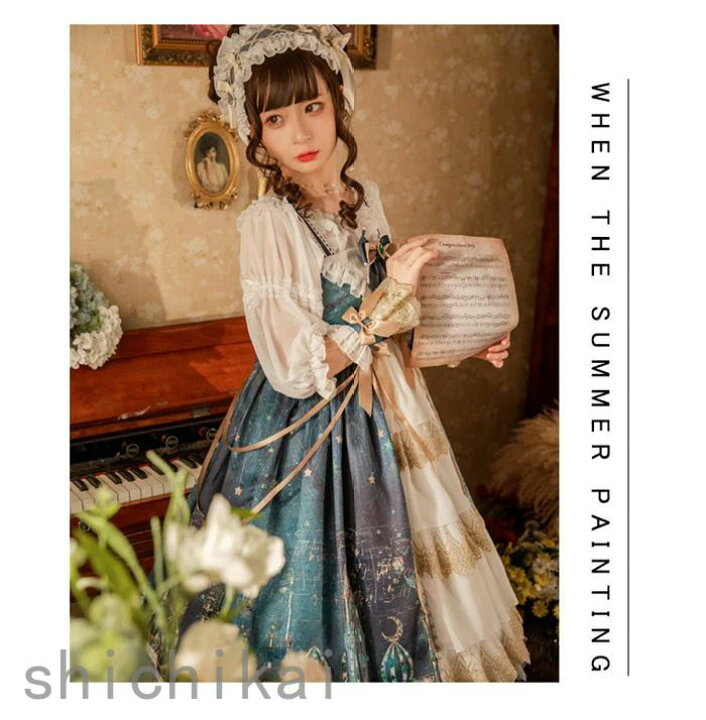 楽天市場】Lolitaワンピース レディース ノースリーブ 少女 お姫様 森 
