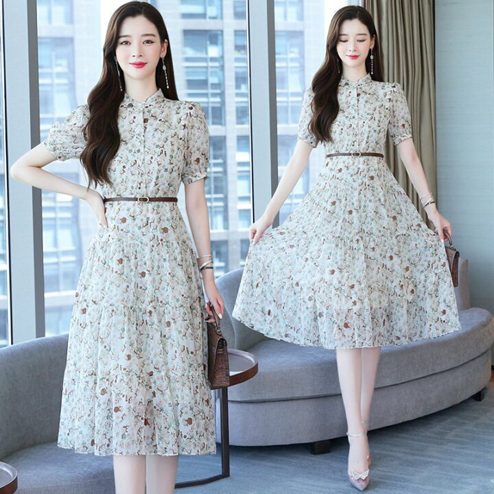 楽天市場】ワンピース 夏 レディース 秋 花柄ワンピース キレイめ 夏  