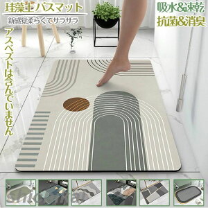 短納期 珪藻土バスマット60x40cm~90x60cm 大判 サイズ 珪藻土マット 風呂 バスマット 足ふきマット 速乾 珪藻土 キッチンマット 滑り止め 浴室 洗面所 吸水 速乾 抗菌 北欧 脱衣所 吸水マット ソ