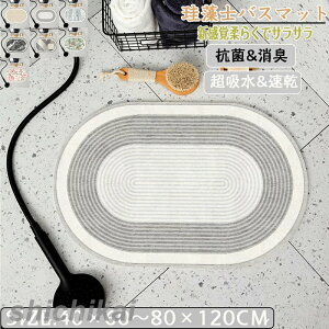珪藻土バスマット40x60cm~ 80*120cm 大判 サイズ 珪藻土マット 風呂 バスマット 足ふきマット 速乾 珪藻土 キッチンマット 滑り止め 浴室 洗面所 吸水 速乾 抗菌 滑り止め 北欧 脱衣所 吸水マット