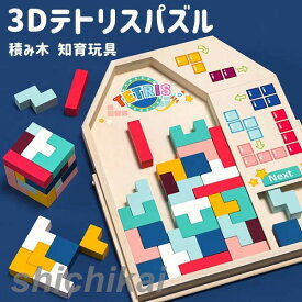 短納期 3D テトリス 積み木 知育玩具 木製 パズルセット 組み立て おもちゃ 早期開発 教育おもちゃ 誕生日 贈り物 クリスマス 創造力 考える力 五感 室内遊び 子供向け ストレス解消 お祝い 男の子 女の子 立体パズル