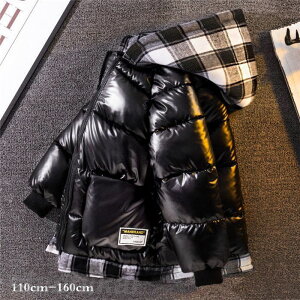 ダウンジャケット 子供服 中綿ジャケット スプライシング ダウンコート フード付き アウター キッズ 韓国子供服 綿入りコート 6色 男の子 女の子 子ども服 軽量 冬服 防水 防寒 あたたかい 12