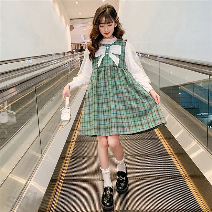 楽天市場】セットアップ 子供服 ワンピース 女の子 2点セット 長袖  