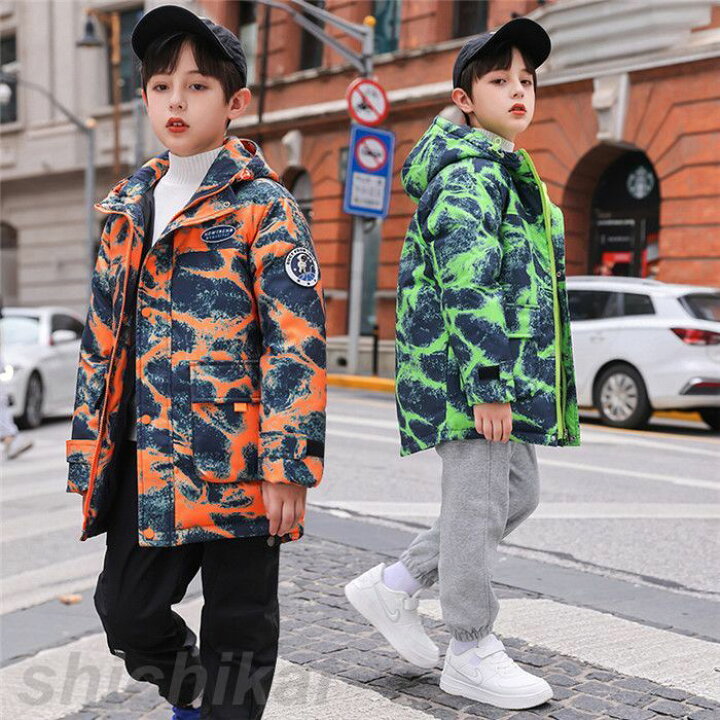 楽天市場】迷彩ダウンコート ダウンジャケット 子供服 子ども服 女の子  