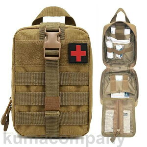 あす楽 メディカルポーチ 医療バッグ Molleシステム対応 防水 緊急ポーチ ファーストエイドキット 救急バッグ 軽量 サバイバル 応急処置