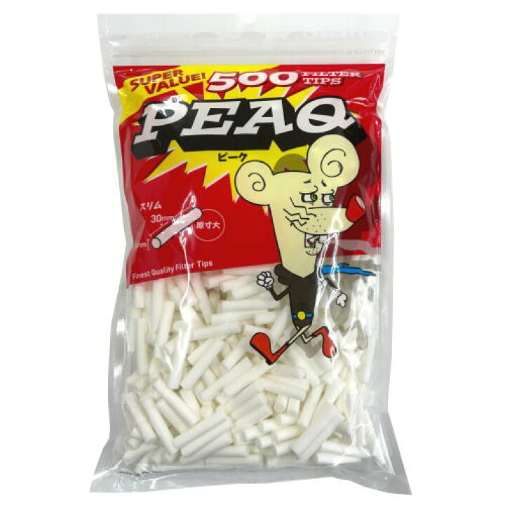 楽天市場】PEAQ ピーク 500 スリム 手巻きタバコ用フィルター 約500個