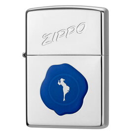 ジッポーオイルライター シーリングスタンプガール シルバー/ブルー zippo 【メール便250円対応】