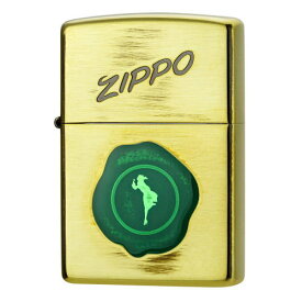 ジッポーオイルライター シーリングスタンプガール ブラス/グリーン zippo 【メール便250円対応】