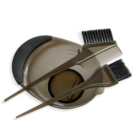 DEEDS E-0011 プロ用 ヘアカラーセット ブラック / 美容師 理容 理容師 散髪 くし 毛染め ブラシ ヘアカラー 美容小物