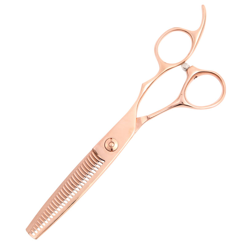 日本のハサミ専門メーカー / スキ率は選べる３種類 【PF】DEEDS GTZ ピンクゴールドチタン　シザー・セニング・専用ケース セット(5.5  6.0インチ) / 美容師 理容 理容師 散髪 はさみ シザー セニング | Shift_scissors