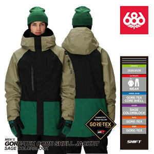 [{Ki] 25-26 686 MENS GORE-TEX CORE SHELL JACKET Sage Colorblock VbNXGCgVbNX Nn` SAebNX RA VF WPbg Xm[{[h XL[ EGA[ 2026 Y \ Ki
