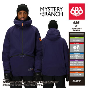 [{Ki] 25-26 686 MENS 686 MYSTERY RANCH QI JACKET MystryRnchGthcPurple VbNXGCgVbNX Nn` ~Xe[` WPbg Xm[{[h XL[ EGA[ 2026 Y \ Ki