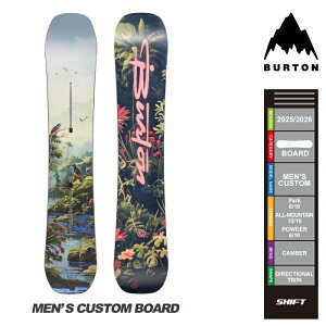 {[hwT聚[{Ki] 25-26 BURTON CUSTOM Jungle o[g JX^ Xm[{[h  2026 Y \ Ki