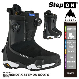 [{Ki] 25-26 Xm[{[h u[c o[g BURTON WOMEN'S HIGHSHOT X STEP ON WIDE Black o[g nCVbg GbNX XebvI Xm[{[h u[c 2026 fB[X \ Ki