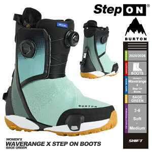 [{Ki] 25-26 Xm[{[h u[c o[g BURTON WOMEN'S WAVERANGE X STEP ON WIDE Sage Green o[g EF[uW GbNX XebvI Xm[{[h u[c 2026 fB[X \ Ki