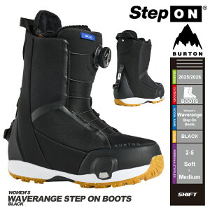 [{Ki] 25-26 BURTON WOMEN'S WAVERANGE STEP ON Black o[g EF[uW XebvI Xm[{[h u[c 2026 fB[X \
