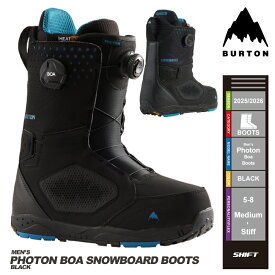 即納★店頭受取OK★[日本正規品]25-26 スノーボード ブーツ バートン BURTON PHOTON BOA WIDE Black フォトン ボア スノボ 2026 メンズ 国内正規品