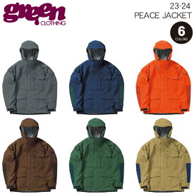 23-24 GREEN CLOTHING　PEACE JACKET　グリーンクロージング ピースジャケット スノーボードウェア 2024　送料無料