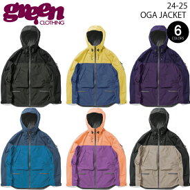 [日本正規品] 24-25 スノーボード ウェア ジャケット グリーンクロージング GREEN CLOTHING OGA JACKET オガジャケット スノボ メンズ 男性 2025