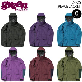 24-25 GREEN CLOTHING　PEACE JACKET　グリーンクロージング ピースジャケット スノーボードウェア 2025