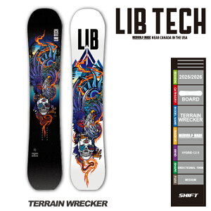 {[hwT聚[{Ki] 25-26 LIBTECH TERRAIN WRECKER uebN eCbJ[ Xm[{[h  2026 Y \ Ki