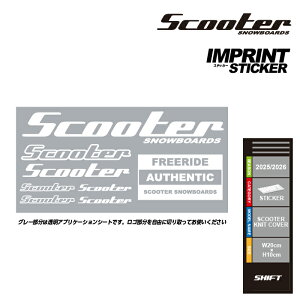 XOK[{Ki] 25-26 SCOOTER XebJ[ 20×10cm XN[^[ Xm[{[h V[ XebJ[ 2026 Ki