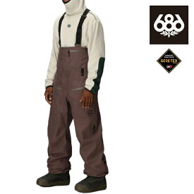 日本正規品 スノーボード ウェア ビブパンツ シックスエイトシックス 686 MENS GORE-TEX 3L ATV BIB Peppercorn ゴアテックス メンズ 25-26