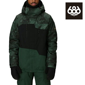 {Ki Xm[{[h EFA WPbg VbNXGCgVbNX 686 MENS GEO INSULATED JACKET Moss Green Colorblock Y 25-26