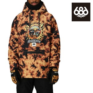 {Ki Xm[{[h p[J[ t[fB[ VbNXGCgVbNX 686 MENS WATERPROOF HOODY Sublime Orange Tie Dye Y 25-26