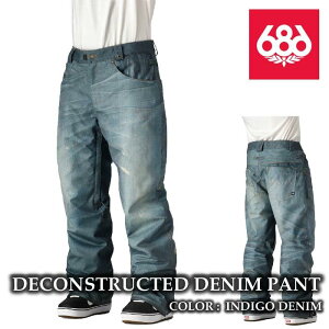 {Ki Xm[{[h EFA pc VbNXGCgVbNX 686 MENS DECONSTRUCTED DENIM INSULATED PANT Indigo Denim Y 25-26
