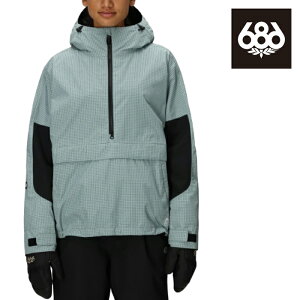 {Ki Xm[{[h EFA AmbN WPbg VbNXGCgVbNX 686 WOMENS OUTLINE SHELL ANORAK Dusty Marine Grid fB[X 25-26