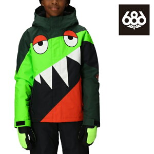 {Ki Xm[{[h EFA WPbg VbNXGCgVbNX 686 BOYS SNAGGLETOOTH OWEN INSULATED JACKET Borealis Green Colorblock LbY q 25-26 \