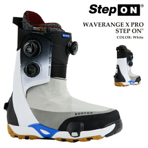 ���{���K�i �X�m�[�{�[�h �u�[�c �o�[�g�� BURTON MENS WAVERANGE X PRO STEP ON WIDE White �E�F�C�u�����W �G�b�N�X �v�� �X�e�b�v�I�� ���C�h �����Y 25-26