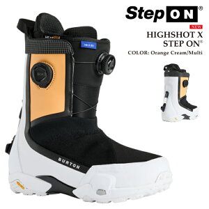 {Ki Xm[{[h u[c o[g BURTON MENS HIGHSHOT X STEP ON WIDE Orange Cream Multi nCVbg GbNX XebvI Ch Y 25-26