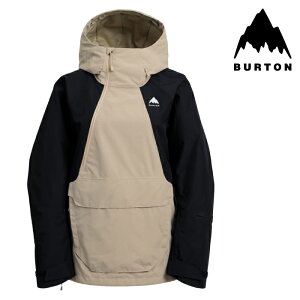{Ki Xm[{[h EFA AmbN WPbg o[g BURTON WOMENS RESERVE 2L RELAXED ANORAK Summit Taupe True Black fB[X 25-26